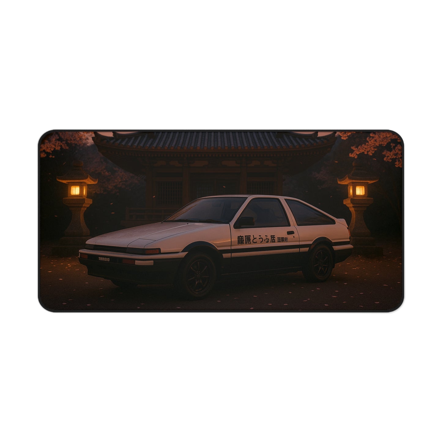 White Toyota AE86 Apex Desk Mat