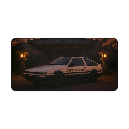 White Toyota AE86 Apex Desk Mat