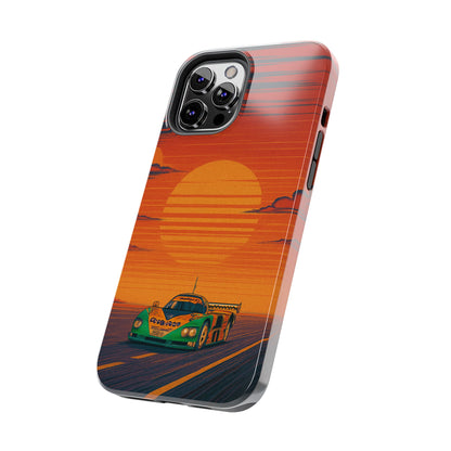 Orange and green Mazda 787B Phone Case