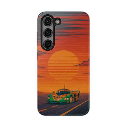 Orange and green Mazda 787B Phone Case