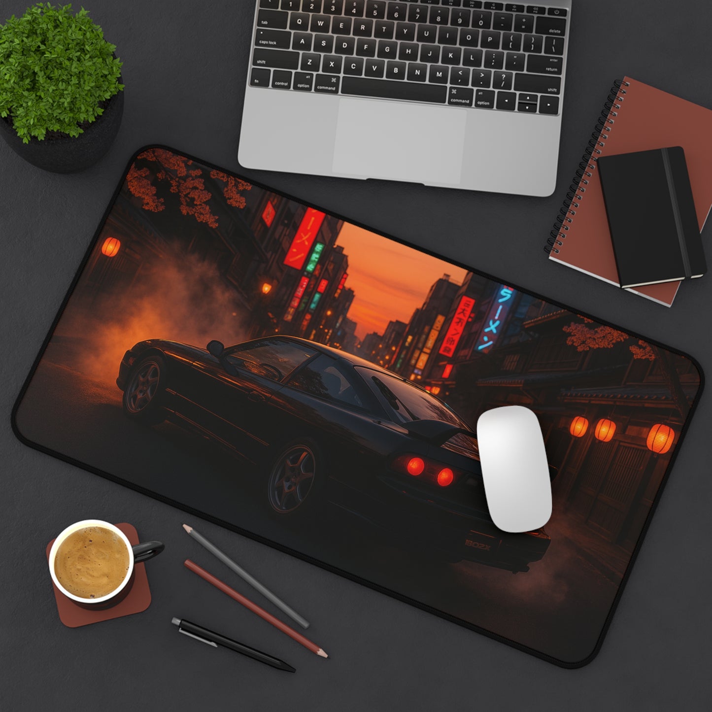 Black Nissan 180sx Desk Mat