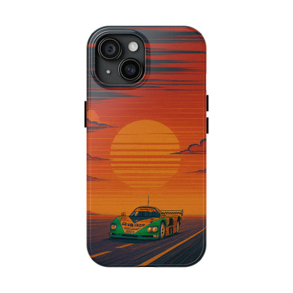 Orange and green Mazda 787B Phone Case