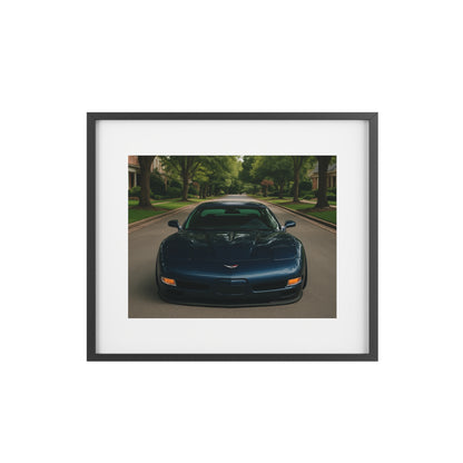 Blue Chevrolet Corvette C5 Poster