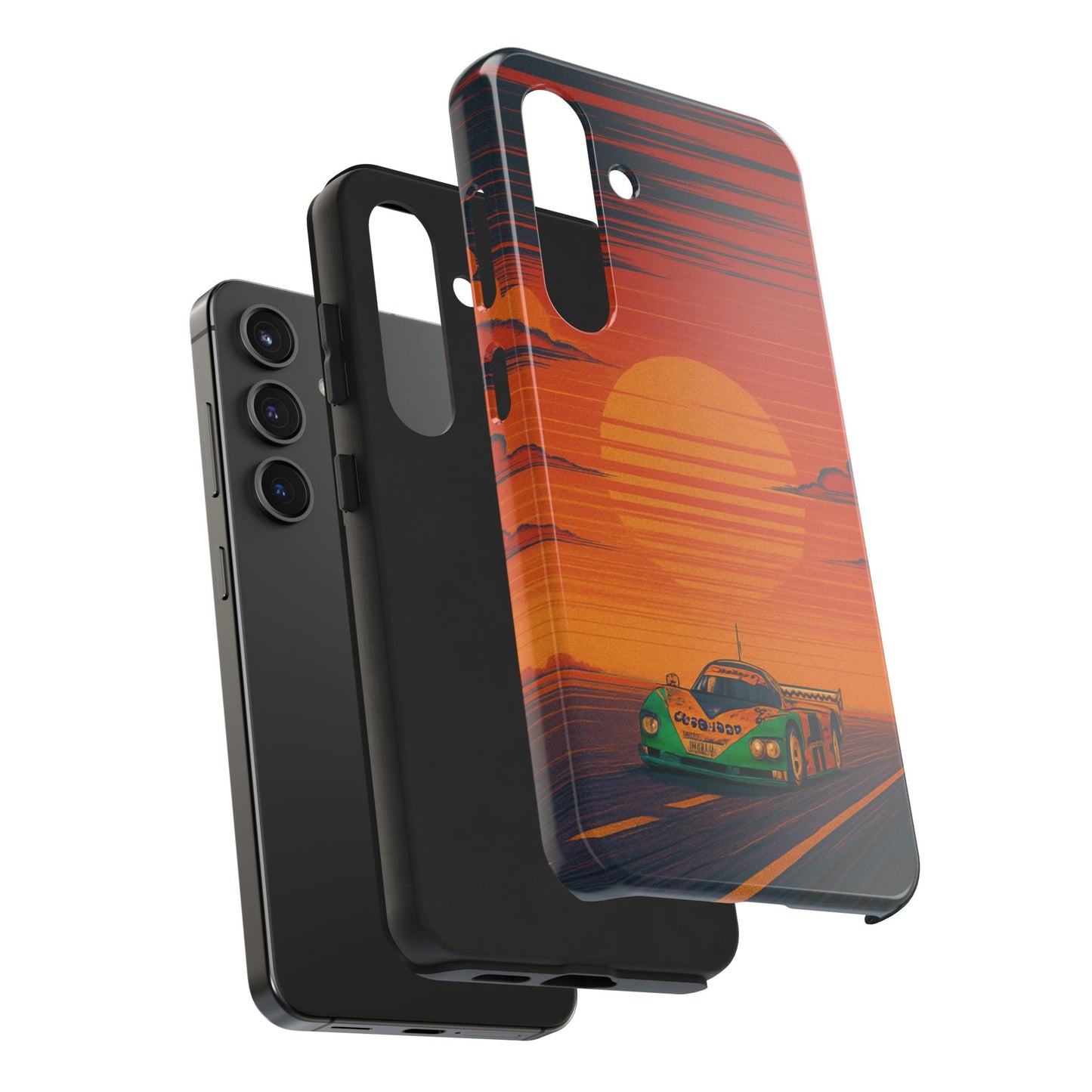 Orange and green Mazda 787B Phone Case