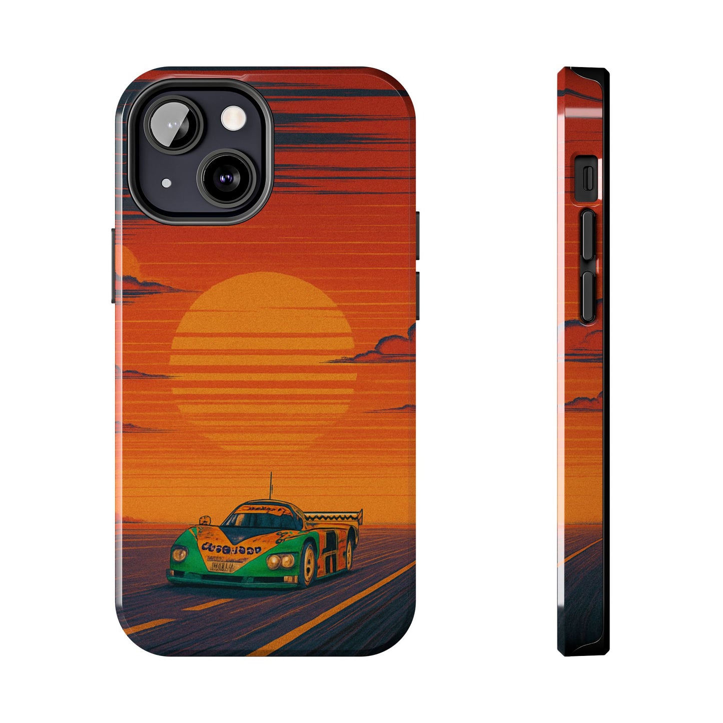 Orange and green Mazda 787B Phone Case
