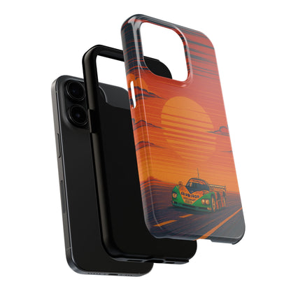 Orange and green Mazda 787B Phone Case