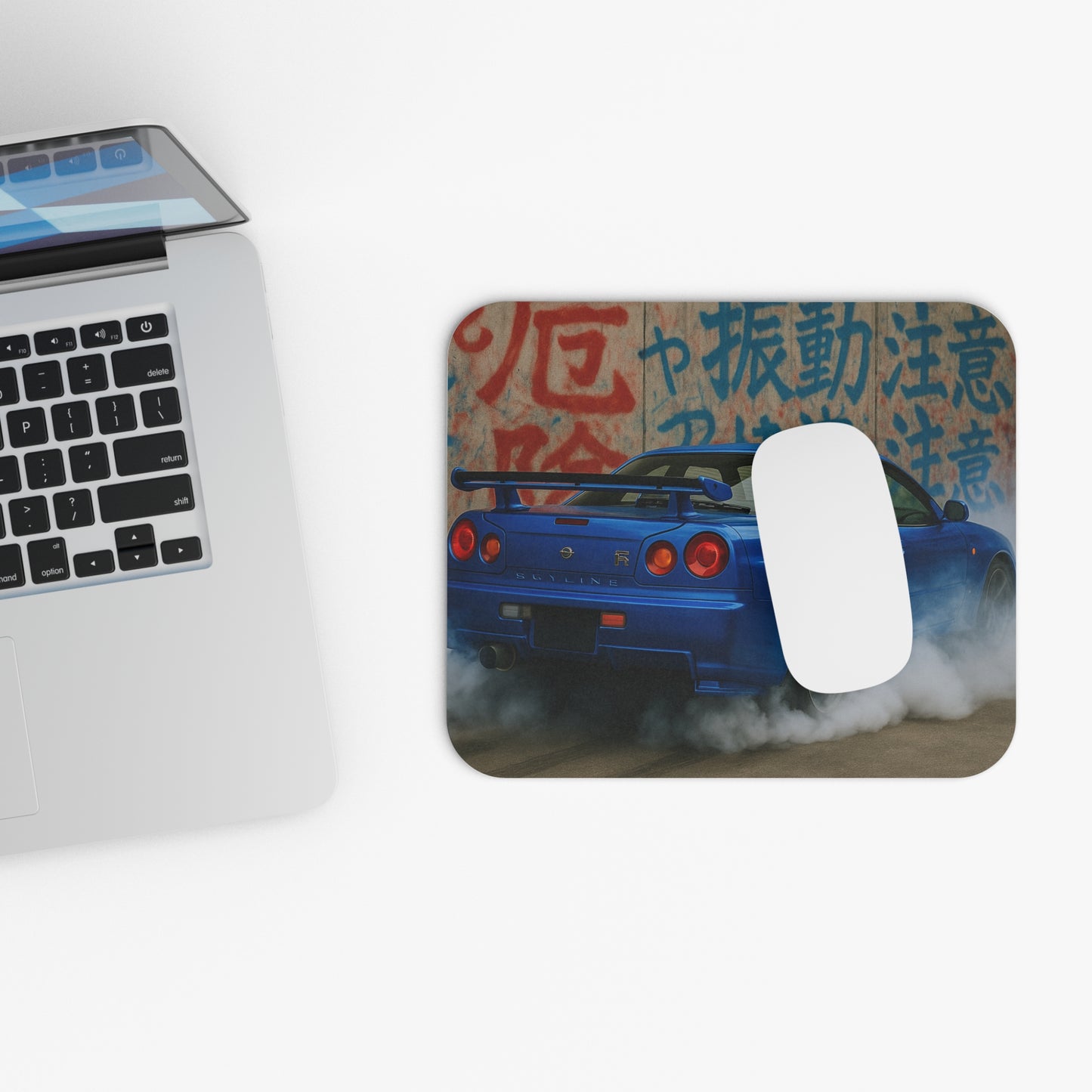 Blue Nissan R34 GTR Mouse Pad