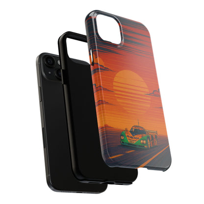 Orange and green Mazda 787B Phone Case