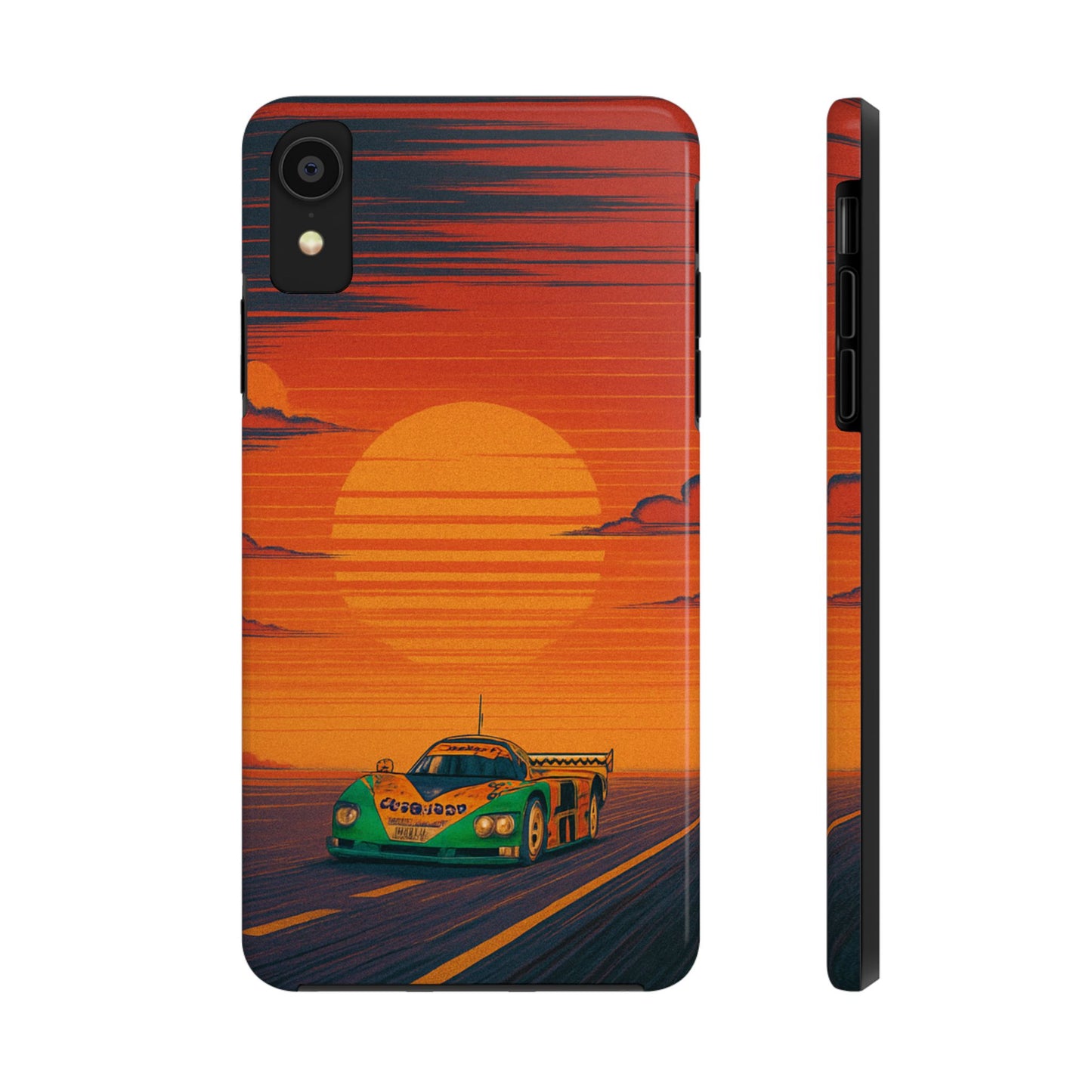 Orange and green Mazda 787B Phone Case