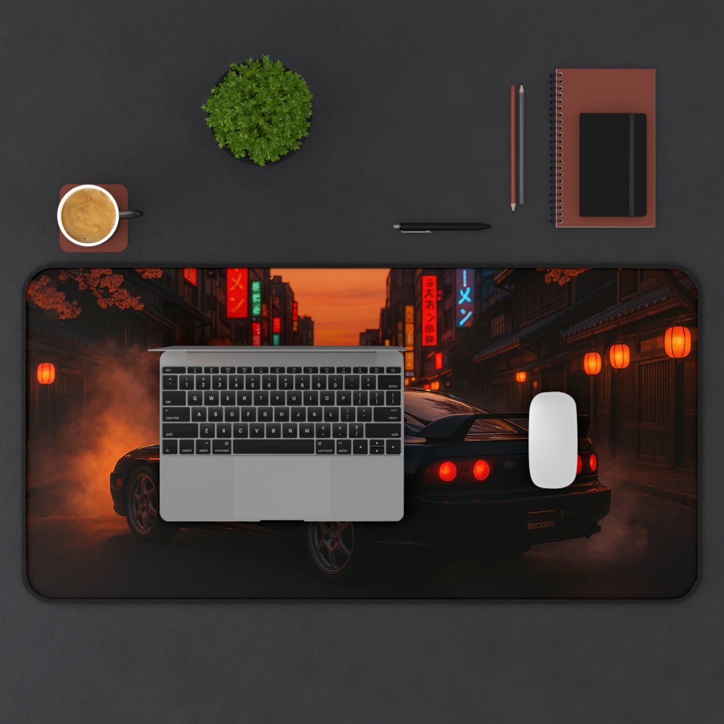 Black Nissan 180sx Desk Mat