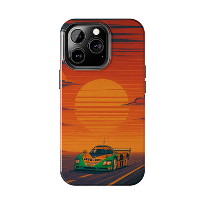 Orange and green Mazda 787B Phone Case