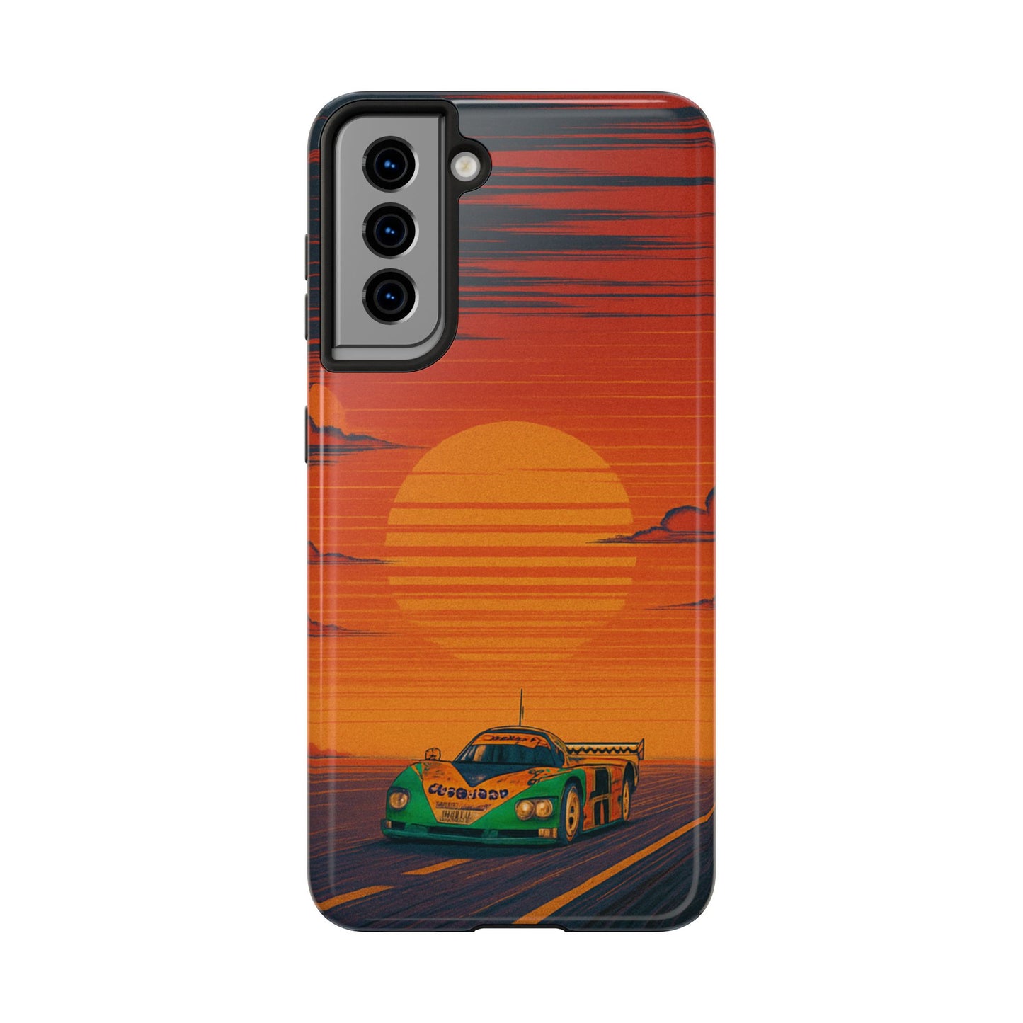 Orange and green Mazda 787B Phone Case