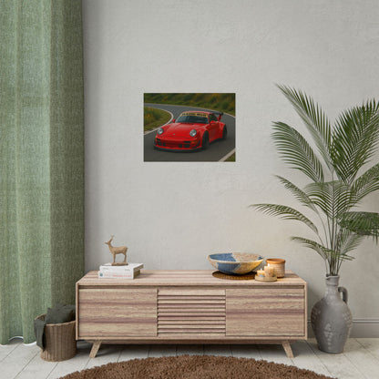 Red RWB Porsche 911 Poster