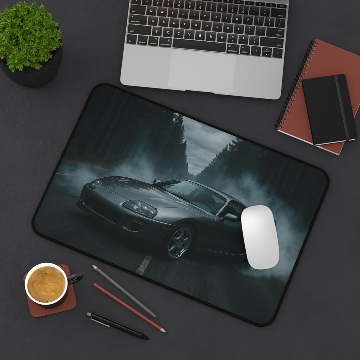 Grey Toyota Supra MK4 Desk Mat