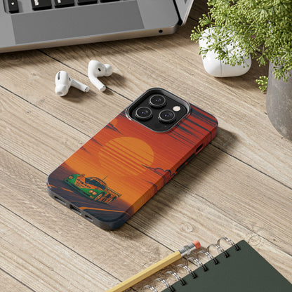 Orange and green Mazda 787B Phone Case