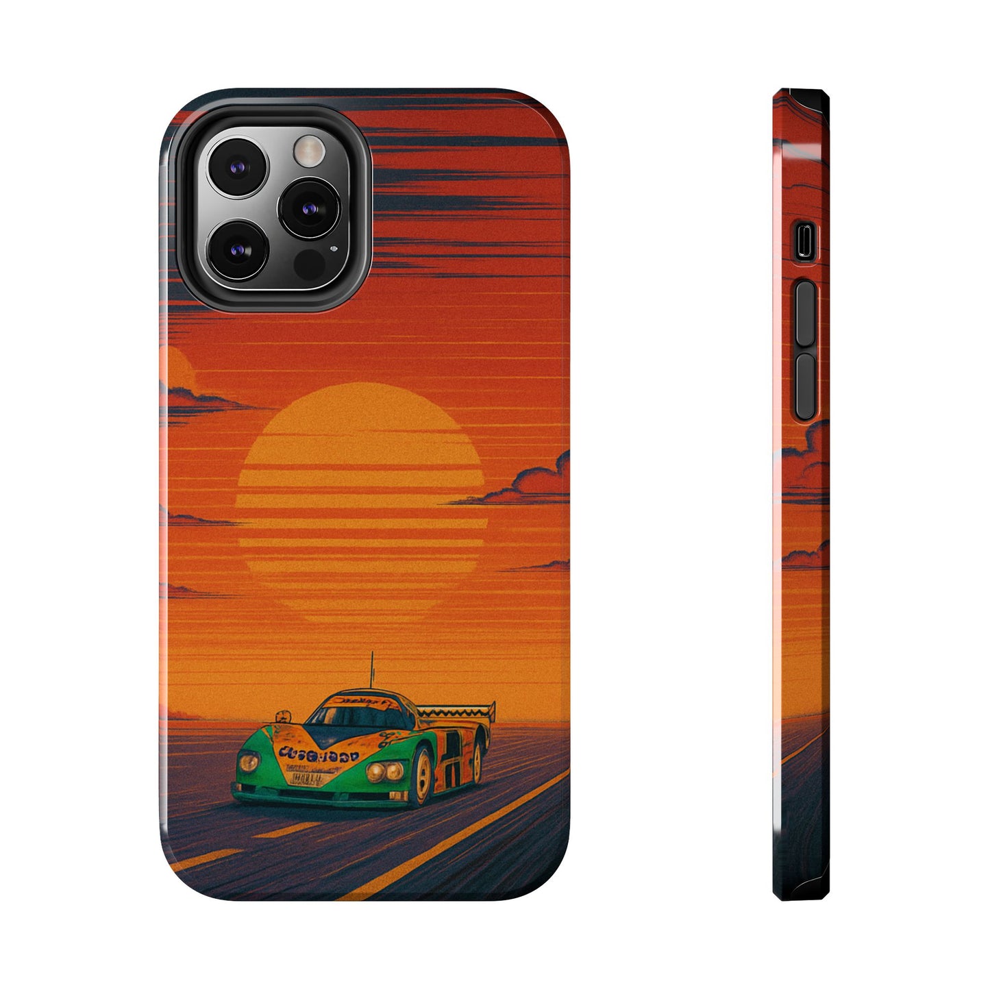 Orange and green Mazda 787B Phone Case